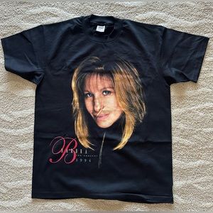 Vintage Barbara Streisand 1994 Concert Tour T Shirt Sz L Anvil USA